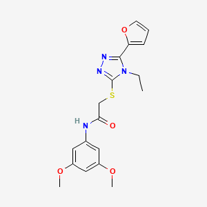 N-(3,5-dimethoxyphenyl)-2-{[4-ethyl-5-(furan-2-yl)-4H-1,2,4-triazol-3-yl]sulfanyl}acetamide