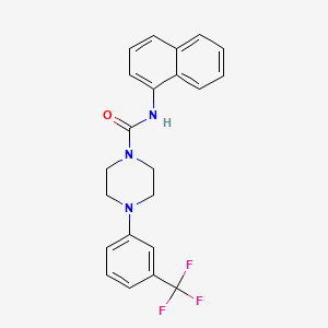 N-1-naphthyl-4-[3-(trifluoromethyl)phenyl]-1-piperazinecarboxamide