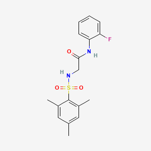 N~1~-(2-fluorophenyl)-N~2~-(mesitylsulfonyl)glycinamide