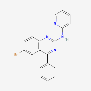 6-bromo-4-phenyl-N-2-pyridinyl-2-quinazolinamine