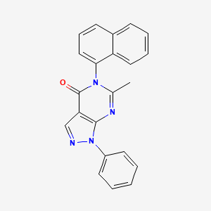 6-Methyl-5-naphthalen-1-yl-1-phenylpyrazolo[3,4-d]pyrimidin-4-one