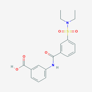 3-[[3-(diethylsulfamoyl)benzoyl]amino]benzoic acid