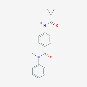 4-[(cyclopropylcarbonyl)amino]-N-methyl-N-phenylbenzamide