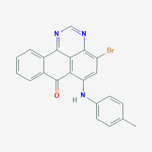 4-bromo-6-[(4-methylphenyl)amino]-7H-benzo[e]perimidin-7-one