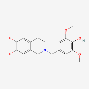 4-[(6,7-dimethoxy-3,4-dihydro-1H-isoquinolin-2-yl)methyl]-2,6-dimethoxyphenol