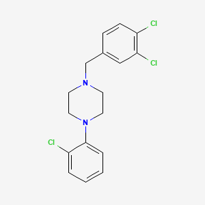 1-(2-chlorophenyl)-4-(3,4-dichlorobenzyl)piperazine