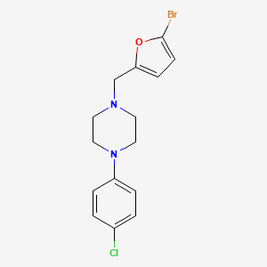 1-[(5-bromo-2-furyl)methyl]-4-(4-chlorophenyl)piperazine