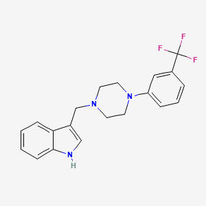 3-({4-[3-(trifluoromethyl)phenyl]-1-piperazinyl}methyl)-1H-indole