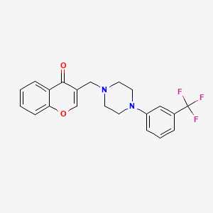 3-({4-[3-(trifluoromethyl)phenyl]-1-piperazinyl}methyl)-4H-chromen-4-one