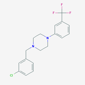 1-(3-chlorobenzyl)-4-[3-(trifluoromethyl)phenyl]piperazine