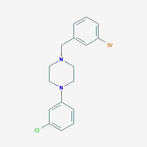 1-[(3-Bromophenyl)methyl]-4-(3-chlorophenyl)piperazine