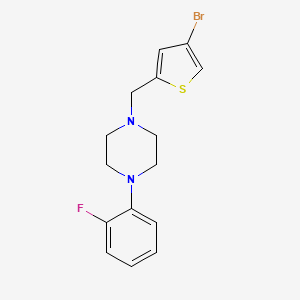 1-[(4-Bromothiophen-2-yl)methyl]-4-(2-fluorophenyl)piperazine