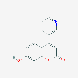 molecular formula C14H9NO3 B035586 7-Hydroxy-4-(pyridin-3-yl)coumarin CAS No. 109512-76-7