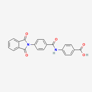 4-{[4-(1,3-dioxo-1,3-dihydro-2H-isoindol-2-yl)benzoyl]amino}benzoic acid