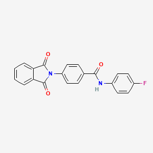 4-(1,3-dioxo-1,3-dihydro-2H-isoindol-2-yl)-N-(4-fluorophenyl)benzamide