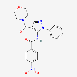 N-[4-(morpholin-4-ylcarbonyl)-1-phenyl-1H-pyrazol-5-yl]-4-nitrobenzamide