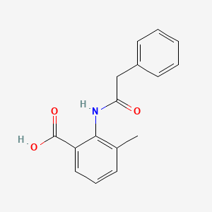 molecular formula C16H15NO3 B3558741 3-Methyl-2-[(2-phenylacetyl)amino]benzoic acid 