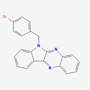 molecular formula C21H14BrN3 B3558755 6-(4-bromobenzyl)-6H-indolo[2,3-b]quinoxaline 