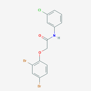 N-(3-chlorophenyl)-2-(2,4-dibromophenoxy)acetamide