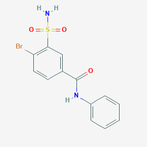 4-bromo-N-phenyl-3-sulfamoylbenzamide