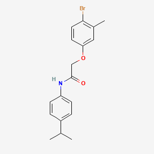 molecular formula C18H20BrNO2 B3558802 2-(4-bromo-3-methylphenoxy)-N-[4-(propan-2-yl)phenyl]acetamide 