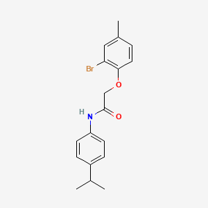 2-(2-bromo-4-methylphenoxy)-N-(4-isopropylphenyl)acetamide