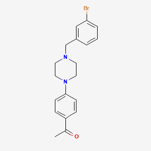 1-[4-[4-[(3-bromophenyl)methyl]piperazin-1-yl]phenyl]ethanone