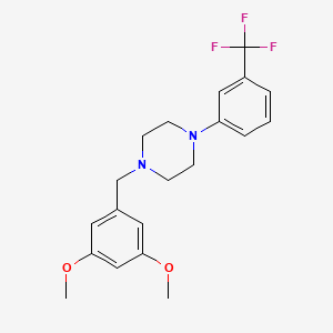 1-[(3,5-Dimethoxyphenyl)methyl]-4-[3-(trifluoromethyl)phenyl]piperazine