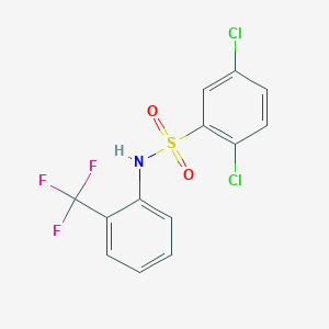 2,5-dichloro-N-[2-(trifluoromethyl)phenyl]benzenesulfonamide