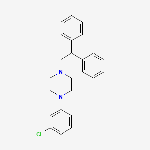 1-(3-chlorophenyl)-4-(2,2-diphenylethyl)piperazine