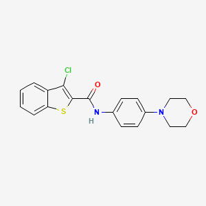 3-chloro-N-[4-(4-morpholinyl)phenyl]-1-benzothiophene-2-carboxamide