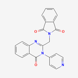 2-{[4-oxo-3-(4-pyridinyl)-3,4-dihydro-2-quinazolinyl]methyl}-1H-isoindole-1,3(2H)-dione