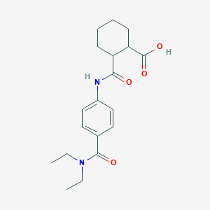 2-({4-[(Diethylamino)carbonyl]anilino}carbonyl)-cyclohexanecarboxylic acid