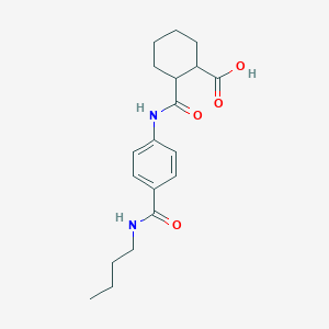 molecular formula C19H26N2O4 B355899 2-({4-[(丁胺基)羰基]苯胺基}羰基)-环己烷甲酸 CAS No. 940211-29-0