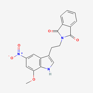 2-[2-(7-methoxy-5-nitro-1H-indol-3-yl)ethyl]-1H-isoindole-1,3(2H)-dione