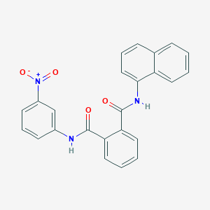 molecular formula C24H17N3O4 B3558998 N-1-naphthyl-N'-(3-nitrophenyl)phthalamide 