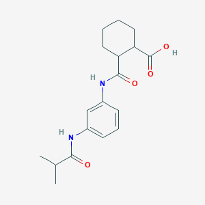 2-{[3-(Isobutyrylamino)anilino]-carbonyl}cyclohexanecarboxylic acid