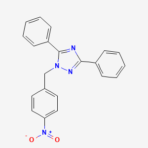 1-(4-nitrobenzyl)-3,5-diphenyl-1H-1,2,4-triazole