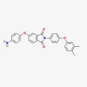 molecular formula C28H22N2O4 B3559028 5-(4-Aminophenoxy)-2-[4-(3,4-dimethylphenoxy)phenyl]isoindole-1,3-dione 