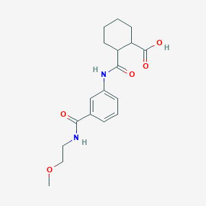 B355903 2-[(3-{[(2-Methoxyethyl)amino]carbonyl}anilino)-carbonyl]cyclohexanecarboxylic acid CAS No. 940478-36-4