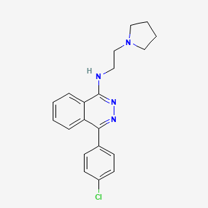 4-(4-chlorophenyl)-N-[2-(pyrrolidin-1-yl)ethyl]phthalazin-1-amine