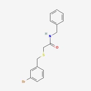 N-benzyl-2-[(3-bromophenyl)methylsulfanyl]acetamide