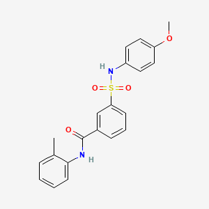 3-{[(4-methoxyphenyl)amino]sulfonyl}-N-(2-methylphenyl)benzamide