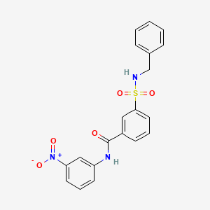 3-[(benzylamino)sulfonyl]-N-(3-nitrophenyl)benzamide