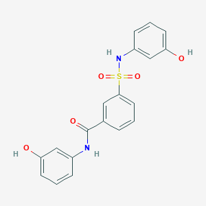 N-(3-hydroxyphenyl)-3-{[(3-hydroxyphenyl)amino]sulfonyl}benzamide