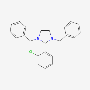 molecular formula C23H23ClN2 B3559175 1,3-dibenzyl-2-(2-chlorophenyl)imidazolidine CAS No. 307338-79-0