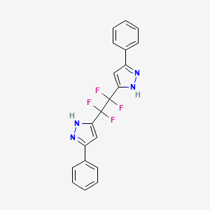 5,5'-(1,1,2,2-tetrafluoro-1,2-ethanediyl)bis(3-phenyl-1H-pyrazole)