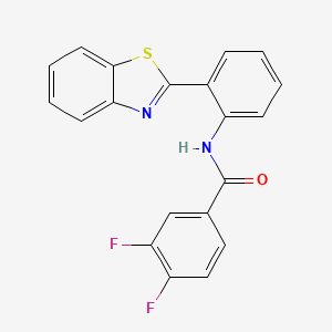 N-[2-(1,3-benzothiazol-2-yl)phenyl]-3,4-difluorobenzamide