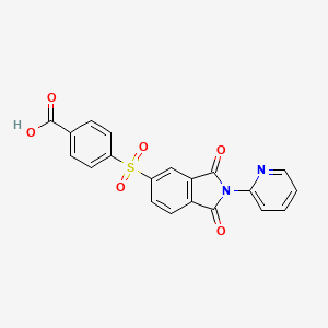 4-(1,3-Dioxo-2-pyridin-2-ylisoindol-5-yl)sulfonylbenzoic acid