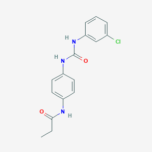 N-(4-{[(3-chlorophenyl)carbamoyl]amino}phenyl)propanamide